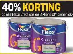 Hubo alle Flexa Creations en Sikkens DIY binnenlakken aanbieding