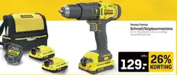 Hubo Stanley Fatmax Schroef/klopboormachine aanbieding