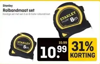 Hubo Stanley Rolbandmaat set aanbieding