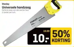 Hubo Stanley Universele handzaag aanbieding