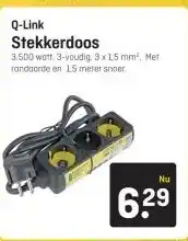 Hubo Q-Link Stekkerdoos aanbieding