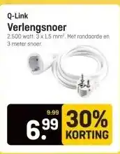 Hubo Q-Link Verlengsnoer aanbieding