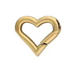 Lucardi Stalen goldplated hanger hart voor dames aanbieding