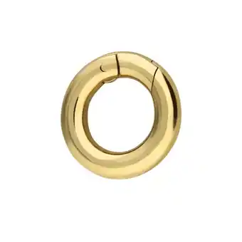 Lucardi Stalen goldplated bedel sluiting 12mm voor dames aanbieding
