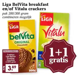 CoopCompact Liga BelVita breakfast en/of Vitalu crackers aanbieding