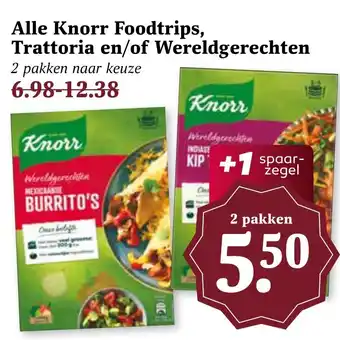 CoopCompact Alle Knorr Foodtrips, Trattoria en/of Wereldgerechten aanbieding