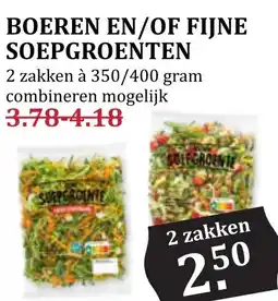 CoopCompact BOEREN EN/OF FIJNE SOEPGROENTEN aanbieding