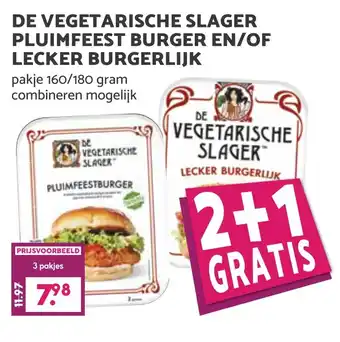 Coop DE VEGETARISCHE SLAGER PLUIMFEEST BURGER EN/OF LECKER BURGERLIIK aanbieding