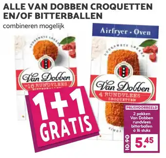 Coop ALLE VAN DOBBEN CROQUETTEN EN/OF BITTERBALLEN aanbieding