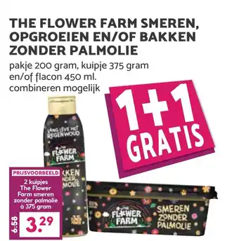 Coop THE FLOWER FARM SMEREN, OPGROEIEN EN/OF BAKKEN ZONDER PALMOLIE aanbieding