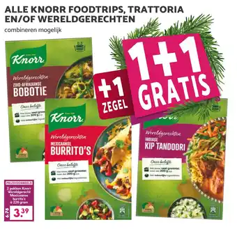 Coop ALLE KNORR FOODTRIPS, TRATTORIA EN/OF WERELDGERECHTEN aanbieding