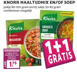 Coop KNORR MAALTIJDMIX EN/OF SOEP aanbieding