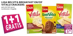 Coop LIGA BELVITA BREAKFAST EN/OF VITALU CRACKERS aanbieding