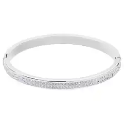 Lucardi Gerecycled stalen kinderarmband wit kristal aanbieding