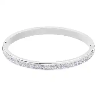 Lucardi Gerecycled stalen kinderarmband wit kristal aanbieding