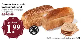 Coop Boonacker stevig volkorenbrood aanbieding