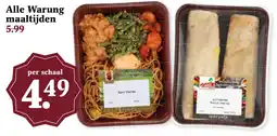Coop Alle Warung maaltijden aanbieding