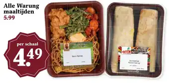 Coop Alle Warung maaltijden aanbieding