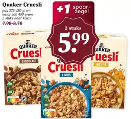 Coop Quaker Cruesli aanbieding