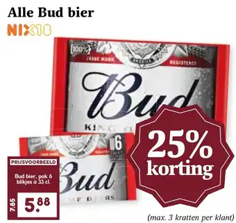 Coop Alle Bud bier aanbieding