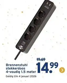 GAMMA Brennenstuhl stekkerdoos aanbieding