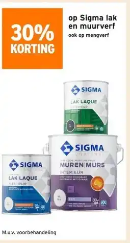 GAMMA Sigma lak en muurverf aanbieding