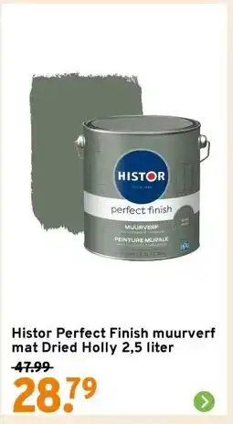 GAMMA Histor Perfect Finish muurverf mat Dried Holly 2,5 liter aanbieding