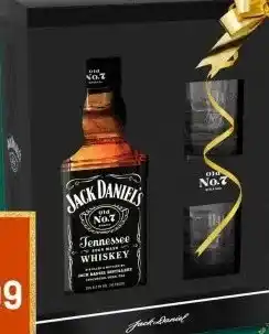 Gall & Gall Jack Daniel's Tennessee Cadeaupakket met 2 Tumblers 70CL aanbieding
