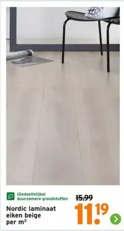 GAMMA Nordic laminaat eiken aanbieding