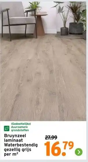 GAMMA Bruynzeel laminaat Waterbestendig gezellig grijs aanbieding