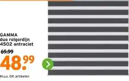 GAMMA GAMMA duo rolgordijn aanbieding