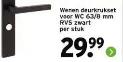 GAMMA Wenen deurkrukset voor WC 63/8 mm aanbieding