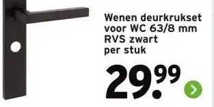 GAMMA Wenen deurkrukset voor WC 63/8 mm aanbieding