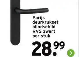 GAMMA Parijs deurkrukset blindschild aanbieding