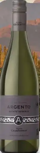 Gall & Gall Argento Estate Reserva Organic Chardonnay 75CL aanbieding