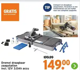 GAMMA Dremel draagbaar zaagstation aanbieding