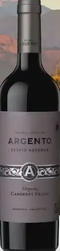 Gall & Gall Argento Reserva Cabernet Franc Bio 75CL aanbieding