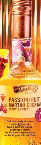 Gall & Gall De Kuyper Passionfruit Martini Cocktail 50CL aanbieding