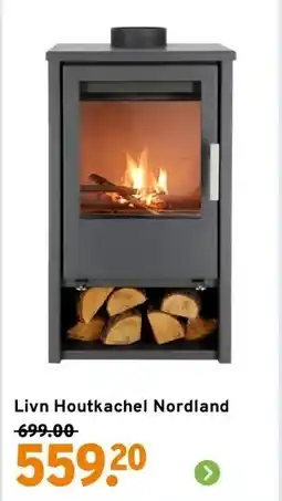 GAMMA Livn Houtkachel Nordland aanbieding