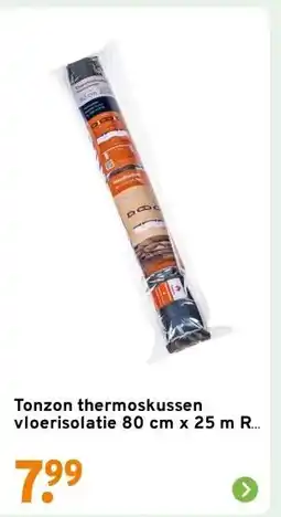 GAMMA Tonzon thermoskussen vloerisolatie 80 cm x 25 m Rd 4.8 aanbieding