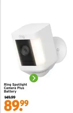 GAMMA Ring Spotlight Camera Plus Battery aanbieding