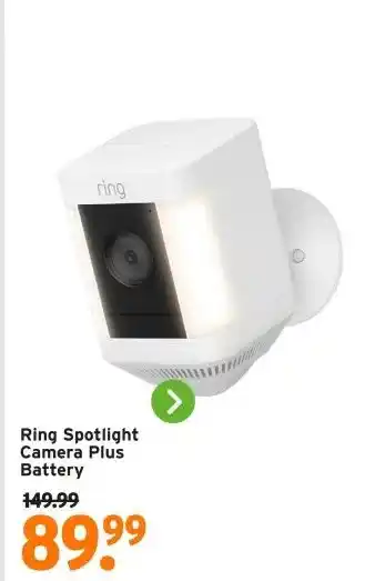 GAMMA Ring Spotlight Camera Plus Battery aanbieding