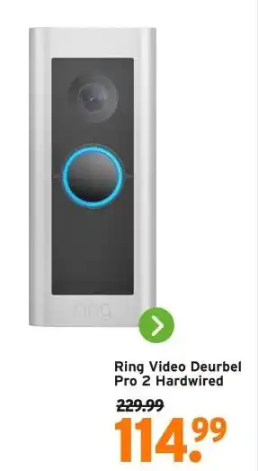 GAMMA Ring Video Deurbel Pro 2 Hardwired aanbieding