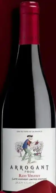 Gall & Gall Arrogant Frog Red Velvet Late Harvest 75CL aanbieding
