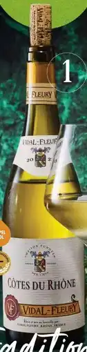 Gall & Gall Vidal-Fleury Côtes du Rhône Blanc 75CL aanbieding