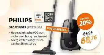 Expert Philips FC8241/09 PowerGo Zwart aanbieding