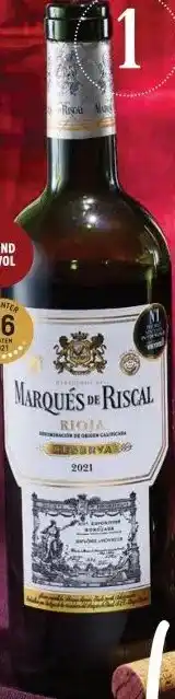 Gall & Gall Marqués de Riscal Rioja Reserva 75CL aanbieding