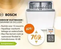 Expert Bosch SMV4HBX13E EXCLUSIV aanbieding