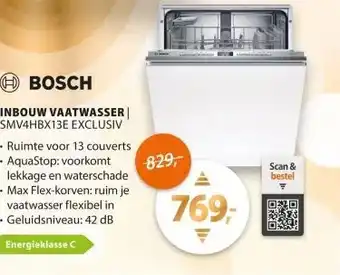 Expert Bosch SMV4HBX13E EXCLUSIV aanbieding