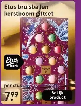 Etos Etos bruisballen kerstboom giftset aanbieding